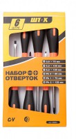 Набор отвёрток ШТОК из 6 шт  (арт.09903) - ЭТК  Урал Лайн, Тюмень