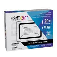 Прожектор LightPhenomenON LT-FL-01N-IP65-200W-6500K LED - ЭТК  Урал Лайн, Тюмень